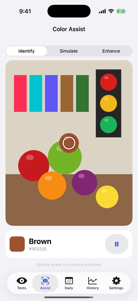 Color Assist naming a color